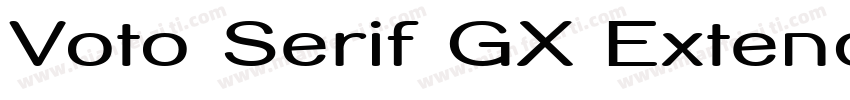 Voto Serif GX Extend字体转换